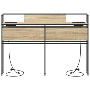 vidaXL Testata contenitore rovere sonoma 120 cm Legno multistrato