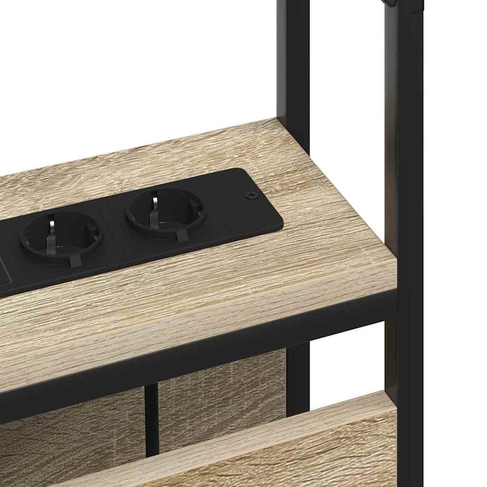 vidaXL Testata contenitore rovere sonoma 135 cm Legno multistrato