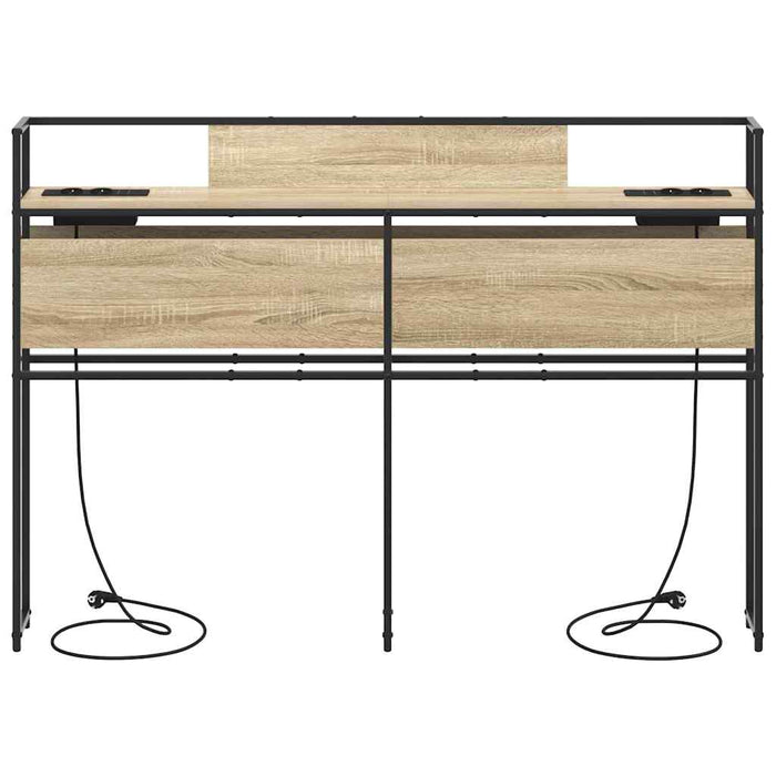 vidaXL Testata contenitore rovere sonoma 135 cm Legno multistrato