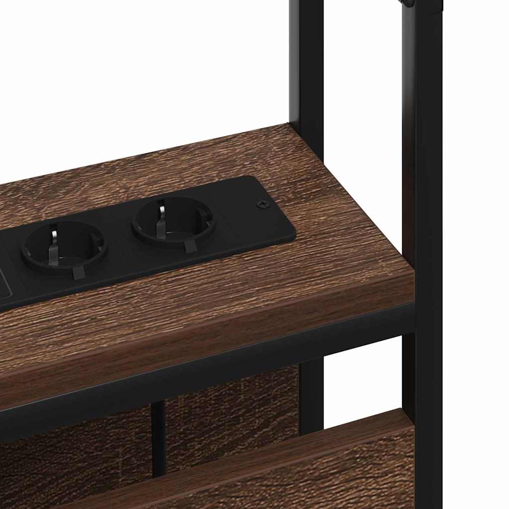 vidaXL Testata contenitore Rovere marrone 135 cm Legno multistrato