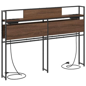 vidaXL Testata contenitore Rovere marrone 135 cm Legno multistrato