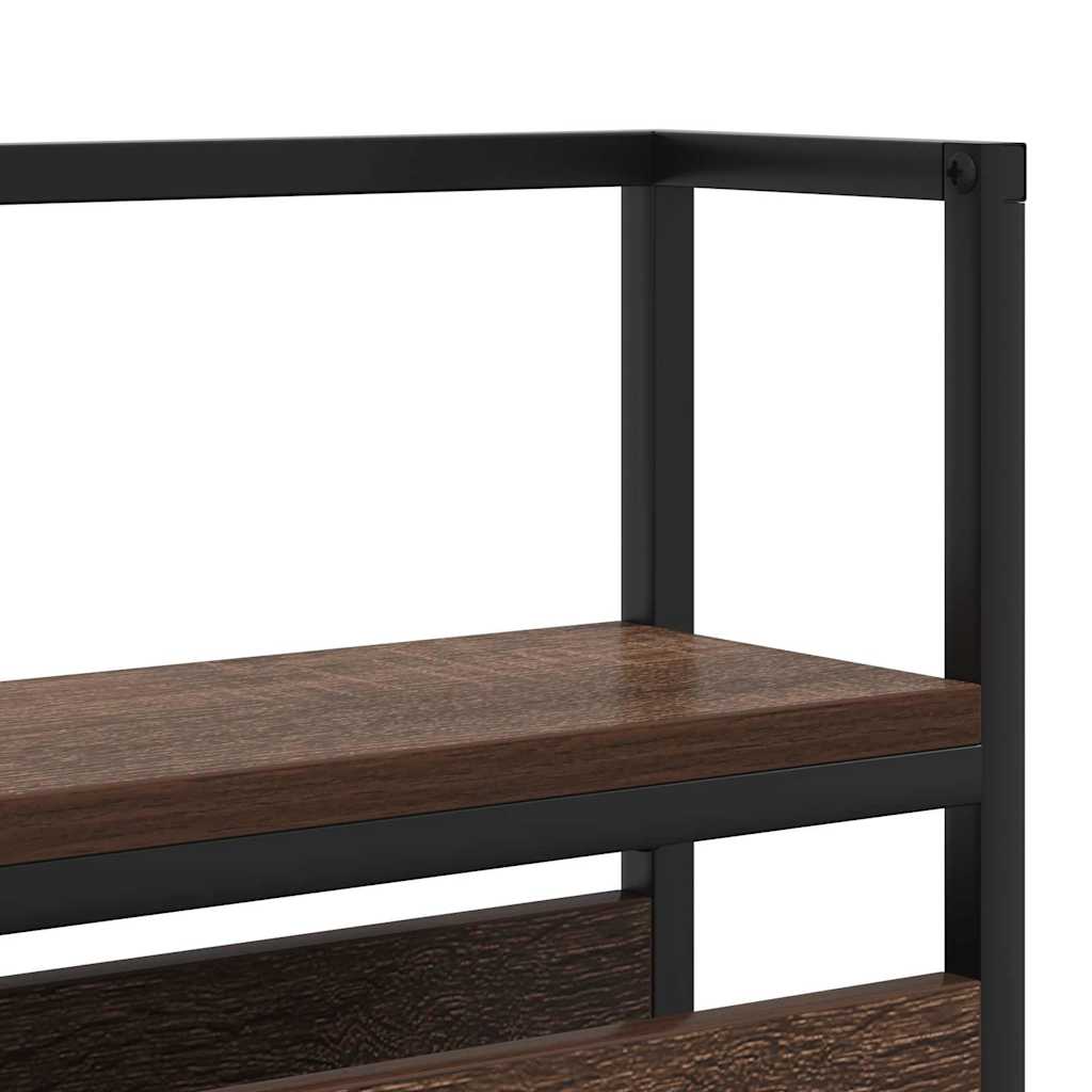 vidaXL Testata contenitore Rovere marrone 180 cm Legno multistrato