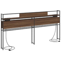 vidaXL Testata contenitore Rovere marrone 200 cm Legno multistrato