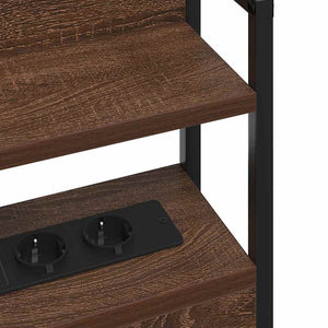 vidaXL Testata contenitore Rovere marrone 75 cm Legno multistrato