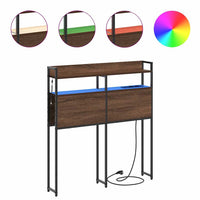 vidaXL Testata contenitore Rovere marrone 75 cm Legno multistrato