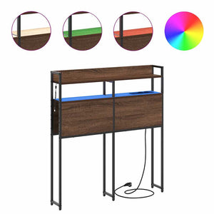 vidaXL Testata contenitore Rovere marrone 75 cm Legno multistrato