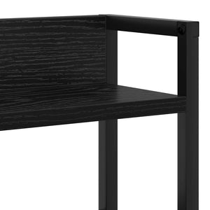 vidaXL Testata contenitore Rovere nero 80 cm Legno multistrato