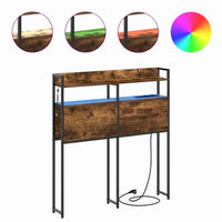 vidaXL Testata contenitore Rovere fumo 80 cm Legno multistrato