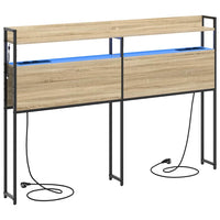 vidaXL Testata contenitore rovere sonoma 120 cm Legno multistrato