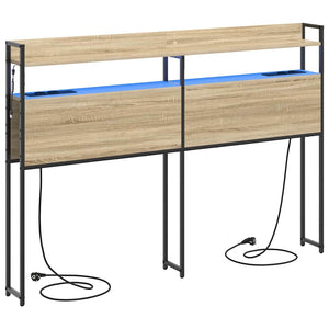 vidaXL Testata contenitore rovere sonoma 120 cm Legno multistrato