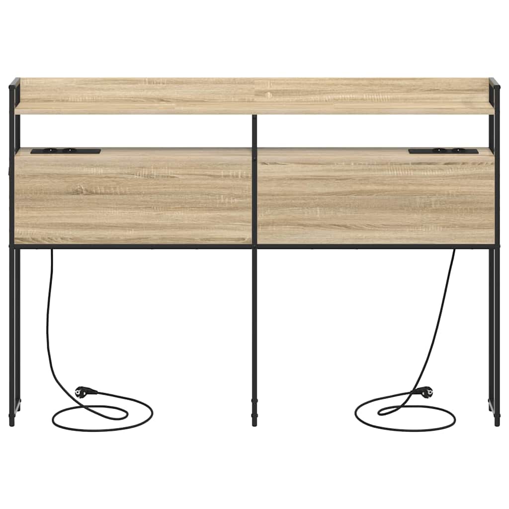 vidaXL Testata contenitore rovere sonoma 120 cm Legno multistrato