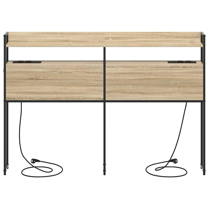 vidaXL Testata contenitore rovere sonoma 120 cm Legno multistrato