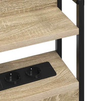 Testiera con lo scaffale-Testata contenitore rovere sonoma 150 cm Legno multistrato