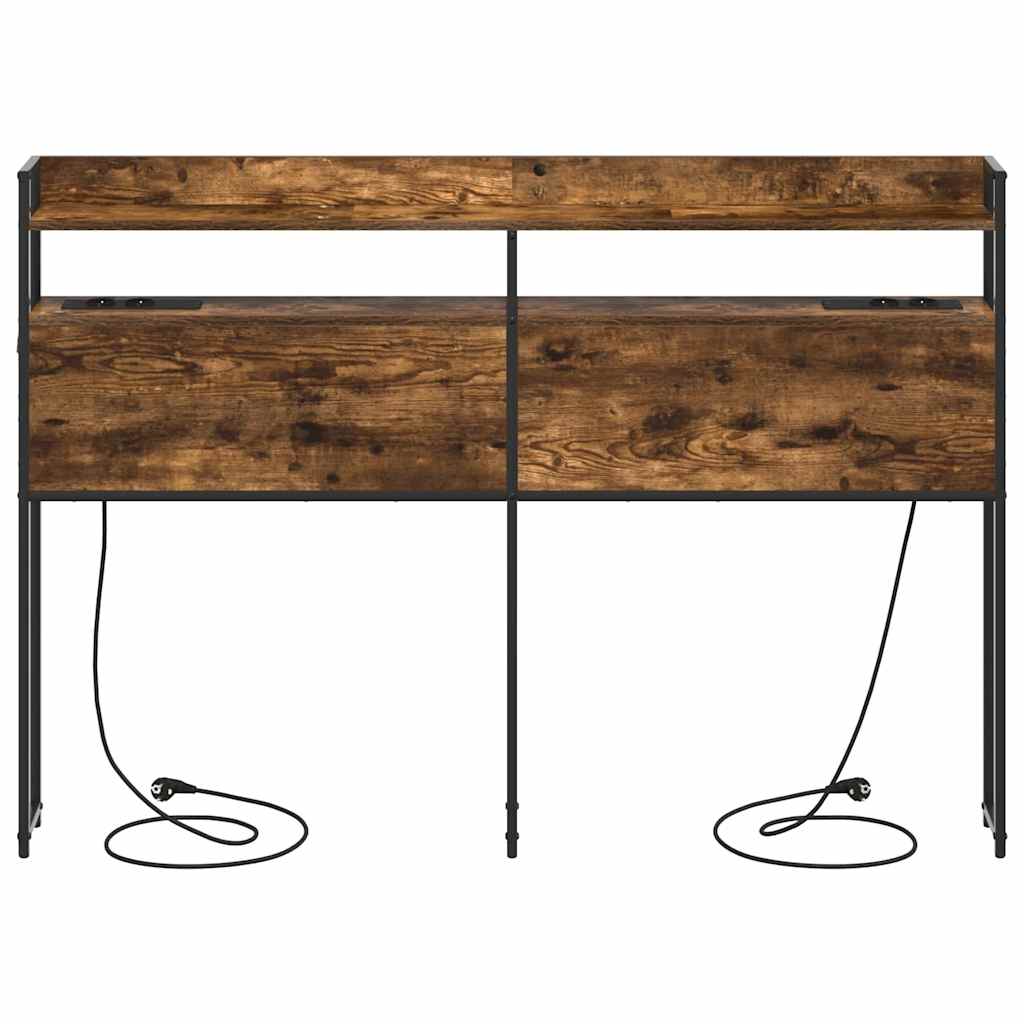 vidaXL Testata contenitore Rovere fumo 150 cm Legno multistrato