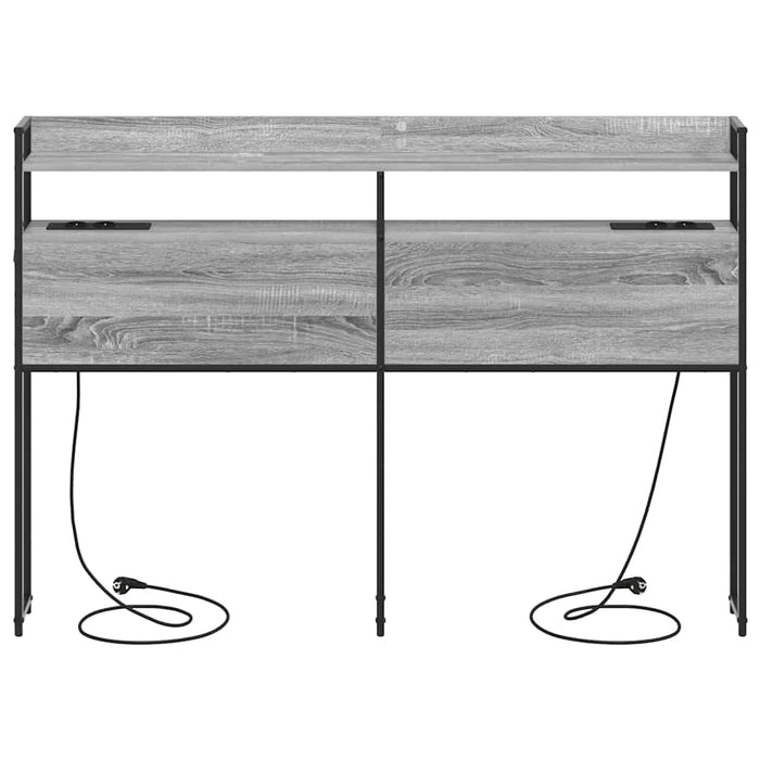 vidaXL Testata contenitore Grigio sonoma 160 cm Legno multistrato