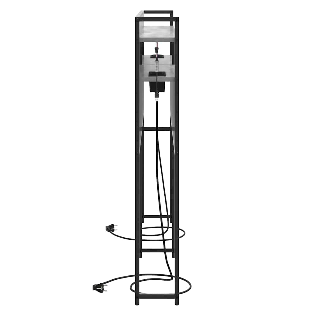 vidaXL Testata contenitore Grigio sonoma 160 cm Legno multistrato