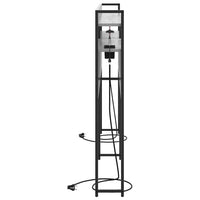 Testiera con lo scaffale-Testata contenitore Grigio sonoma 200 cm Legno multistrato