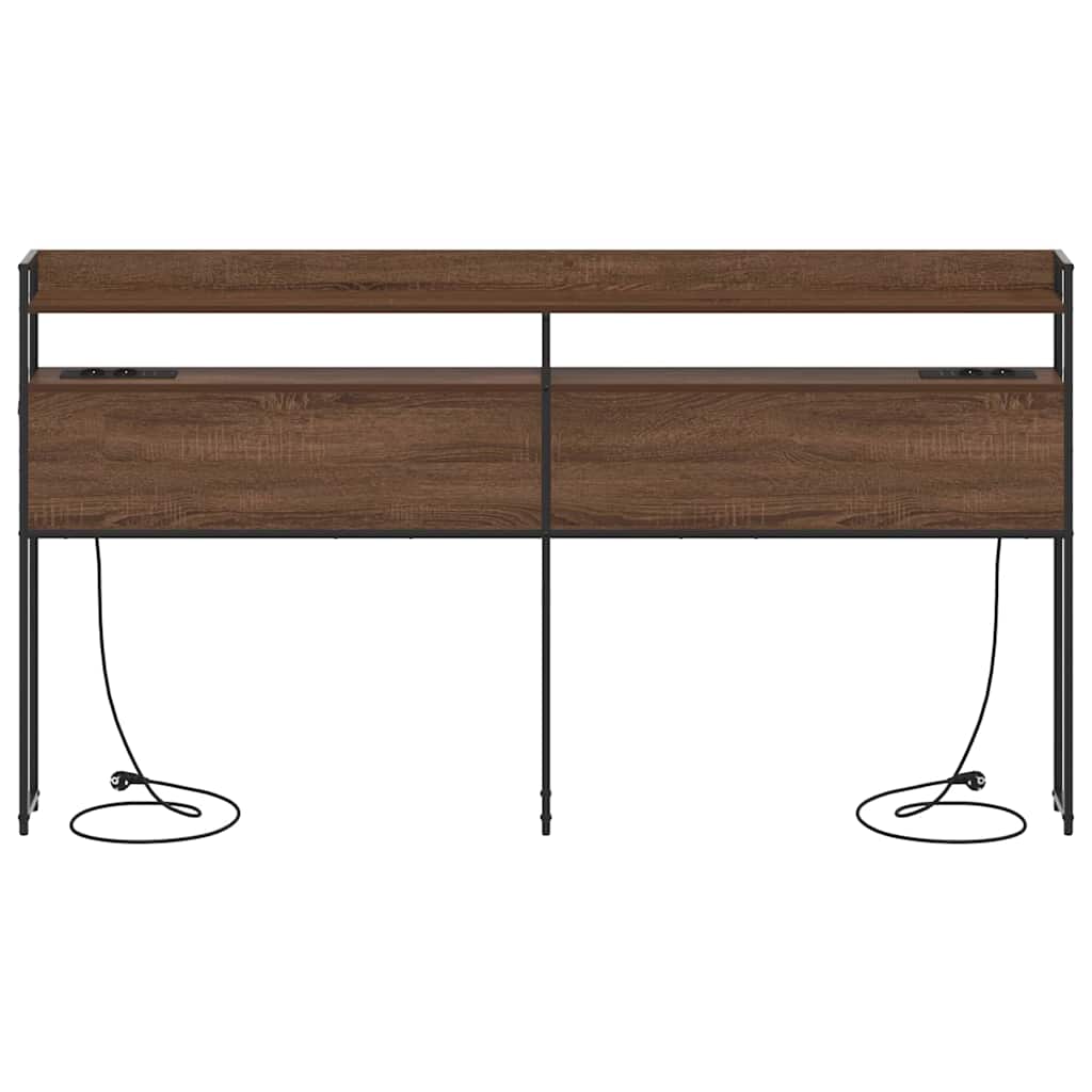 Testiera-Testata-Testiera Decorativa Rovere marrone 200 cm Legno multistrato 748902