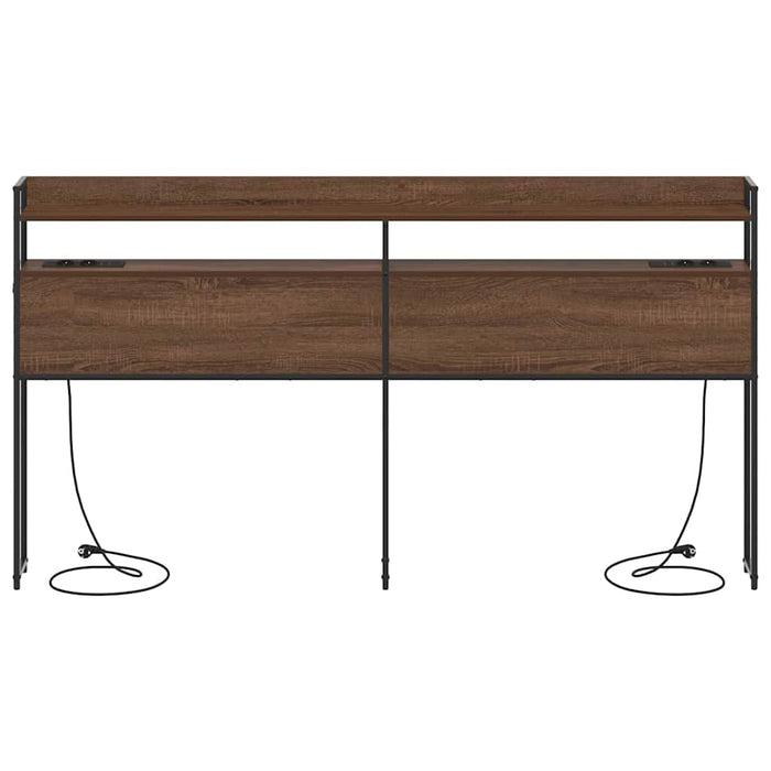 Testiera-Testata-Testiera Decorativa Rovere marrone 200 cm Legno multistrato 748902