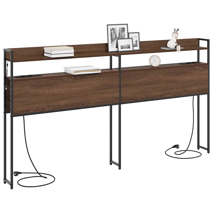 Testiera-Testata-Testiera Decorativa Rovere marrone 200 cm Legno multistrato 748902