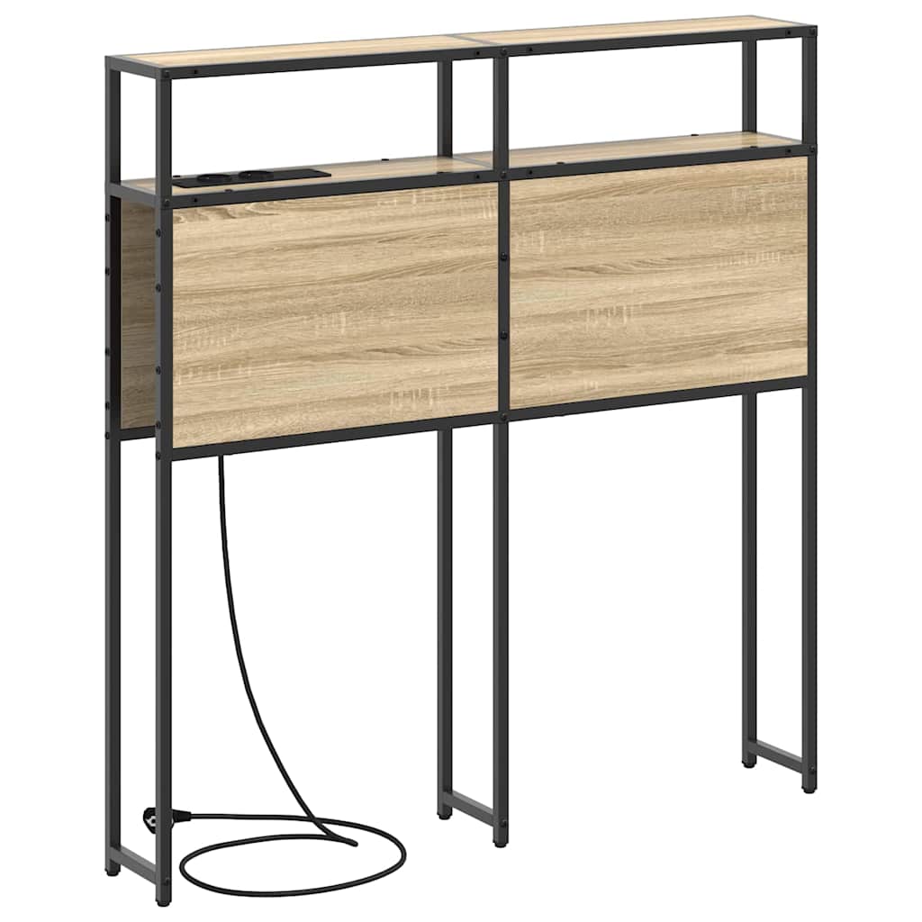 vidaXL Testata contenitore rovere sonoma 75 cm Legno multistrato