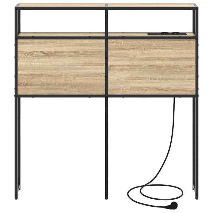 vidaXL Testata contenitore rovere sonoma 75 cm Legno multistrato