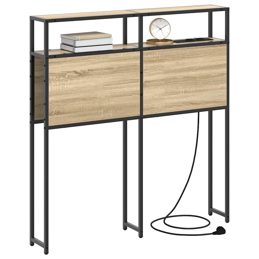 vidaXL Testata contenitore rovere sonoma 75 cm Legno multistrato