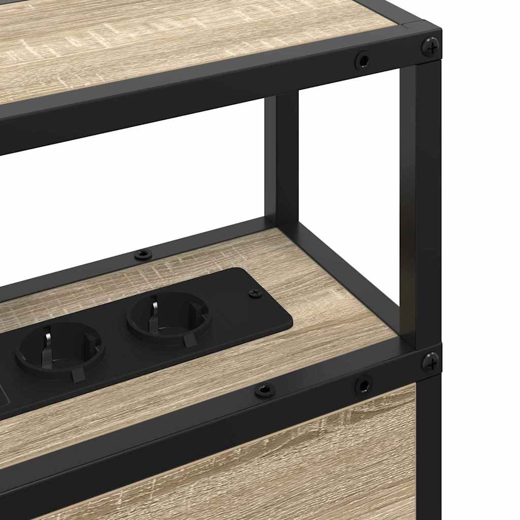 vidaXL Testata contenitore rovere sonoma 90 cm Legno multistrato