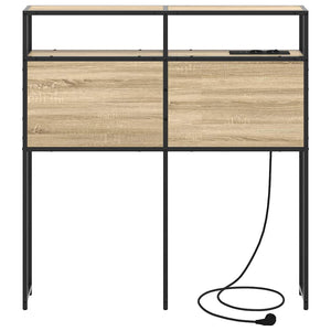 vidaXL Testata contenitore rovere sonoma 90 cm Legno multistrato