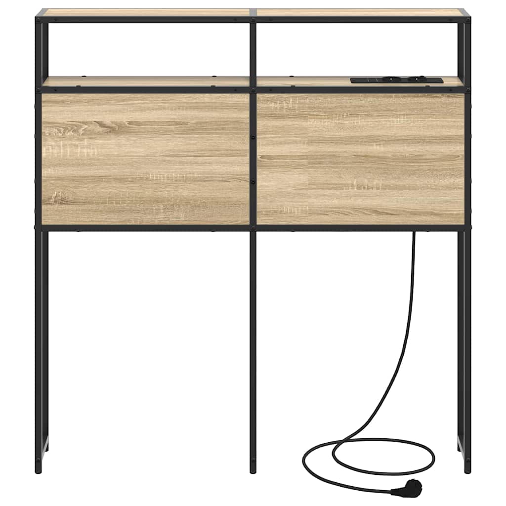 vidaXL Testata contenitore rovere sonoma 100 cm Legno multistrato