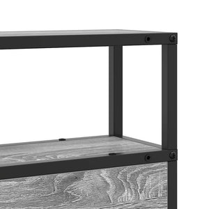 vidaXL Testata contenitore Grigio sonoma 100 cm Legno multistrato