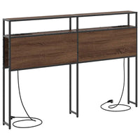 vidaXL Testata contenitore Rovere marrone 120 cm Legno multistrato