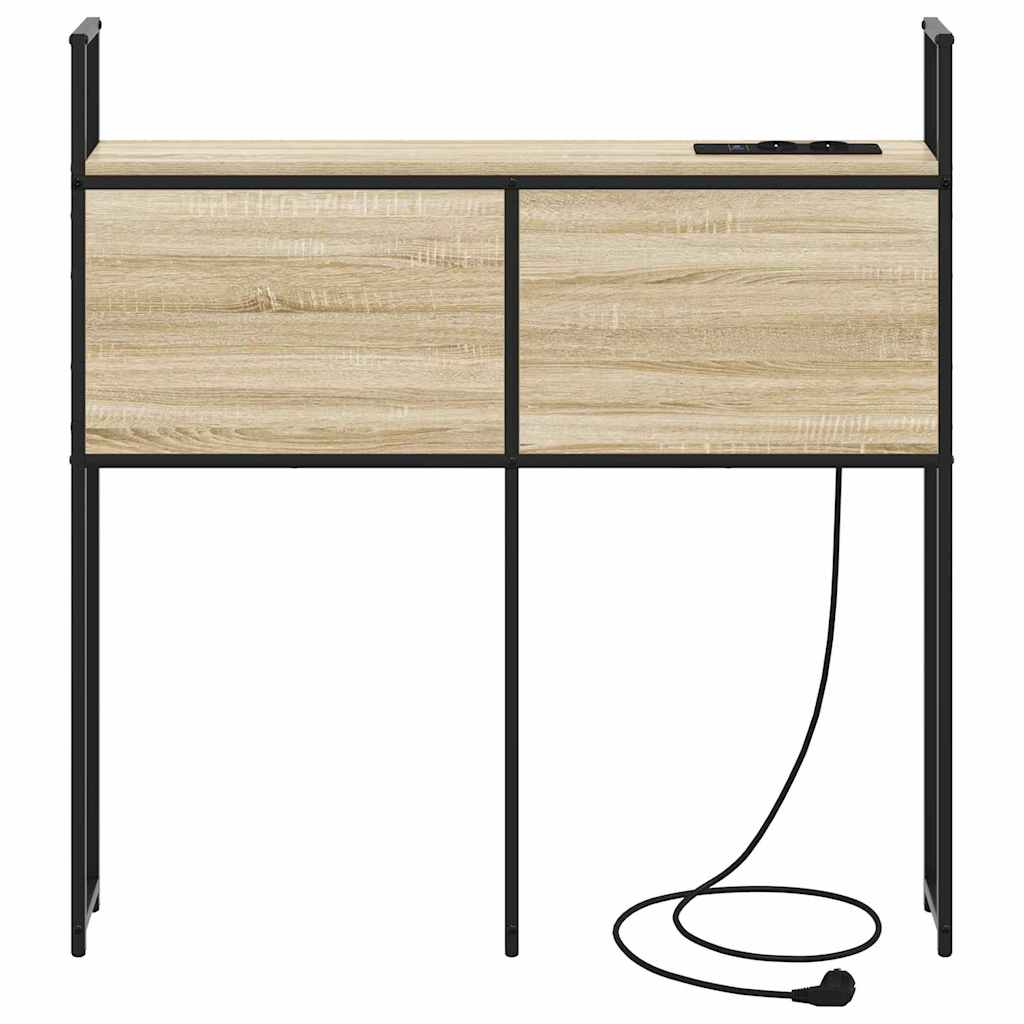 vidaXL Testata contenitore rovere sonoma 75 cm Legno multistrato