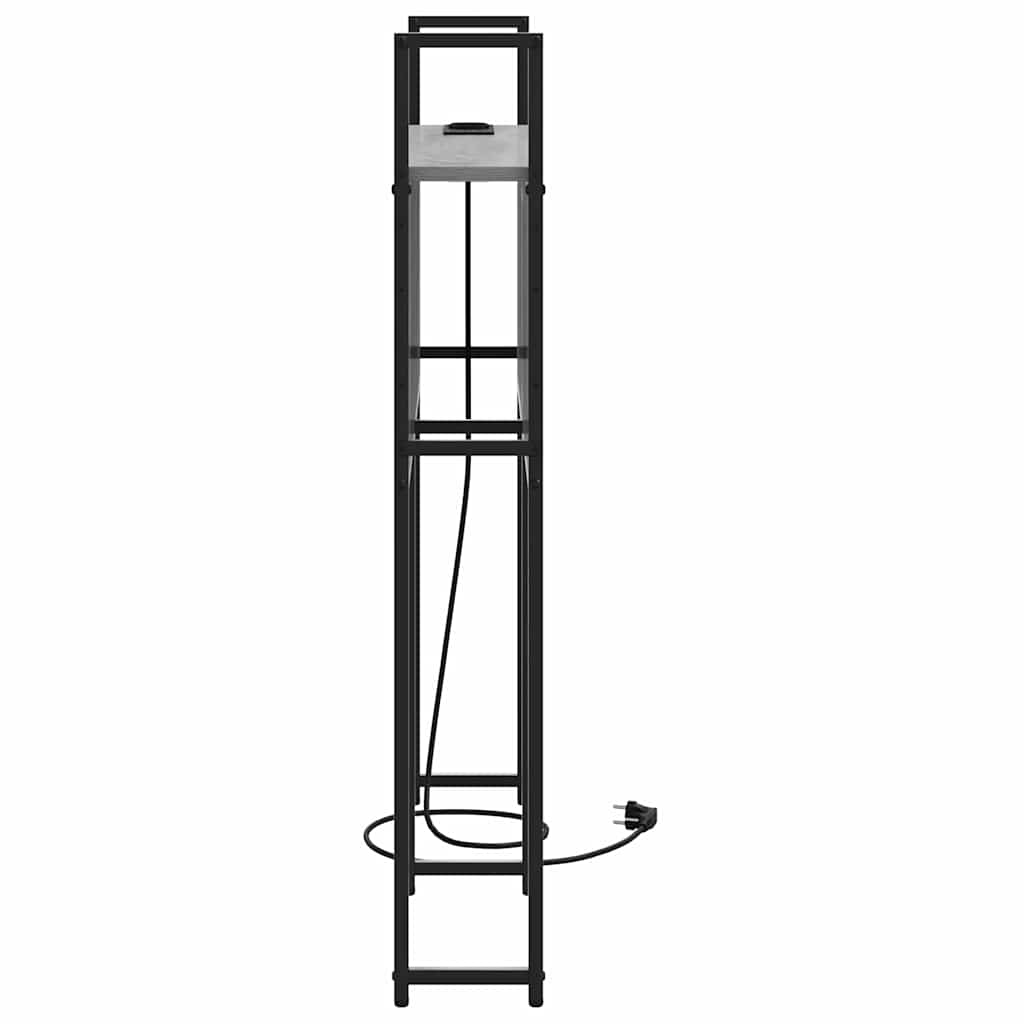 vidaXL Testata contenitore Grigio sonoma 75 cm Legno multistrato