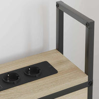 Testiera con Stazione di Carica e Storage rovere sonoma 90 cm 859786