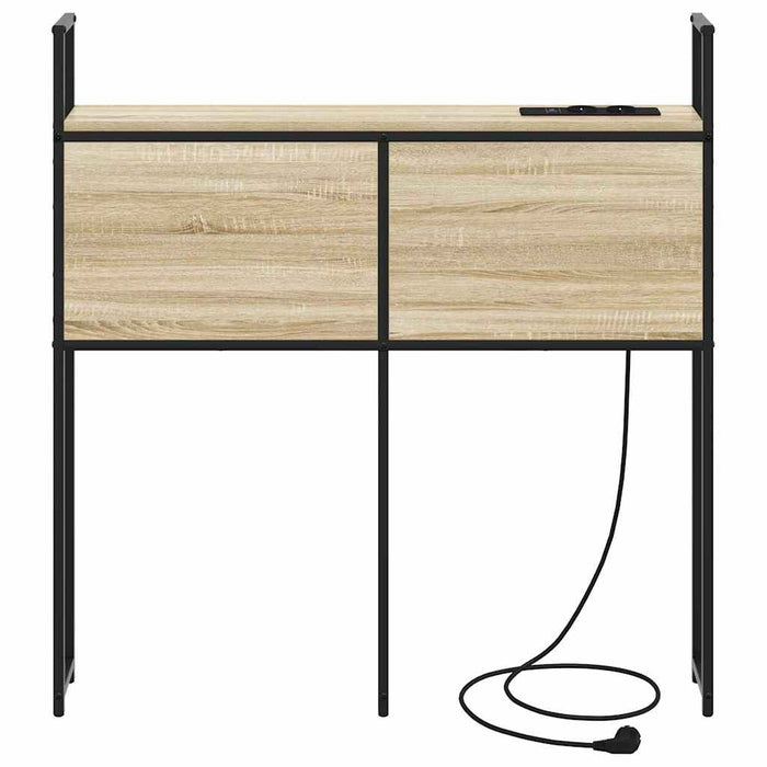 vidaXL Testata contenitore rovere sonoma 90 cm Legno multistrato