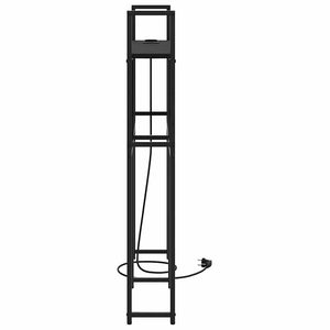 vidaXL Testata contenitore Rovere nero 100 cm Legno multistrato