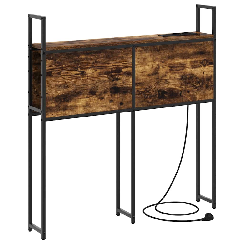 vidaXL Testata contenitore Rovere fumo 100 cm Legno multistrato