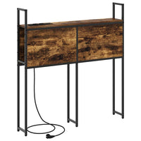 vidaXL Testata contenitore Rovere fumo 100 cm Legno multistrato