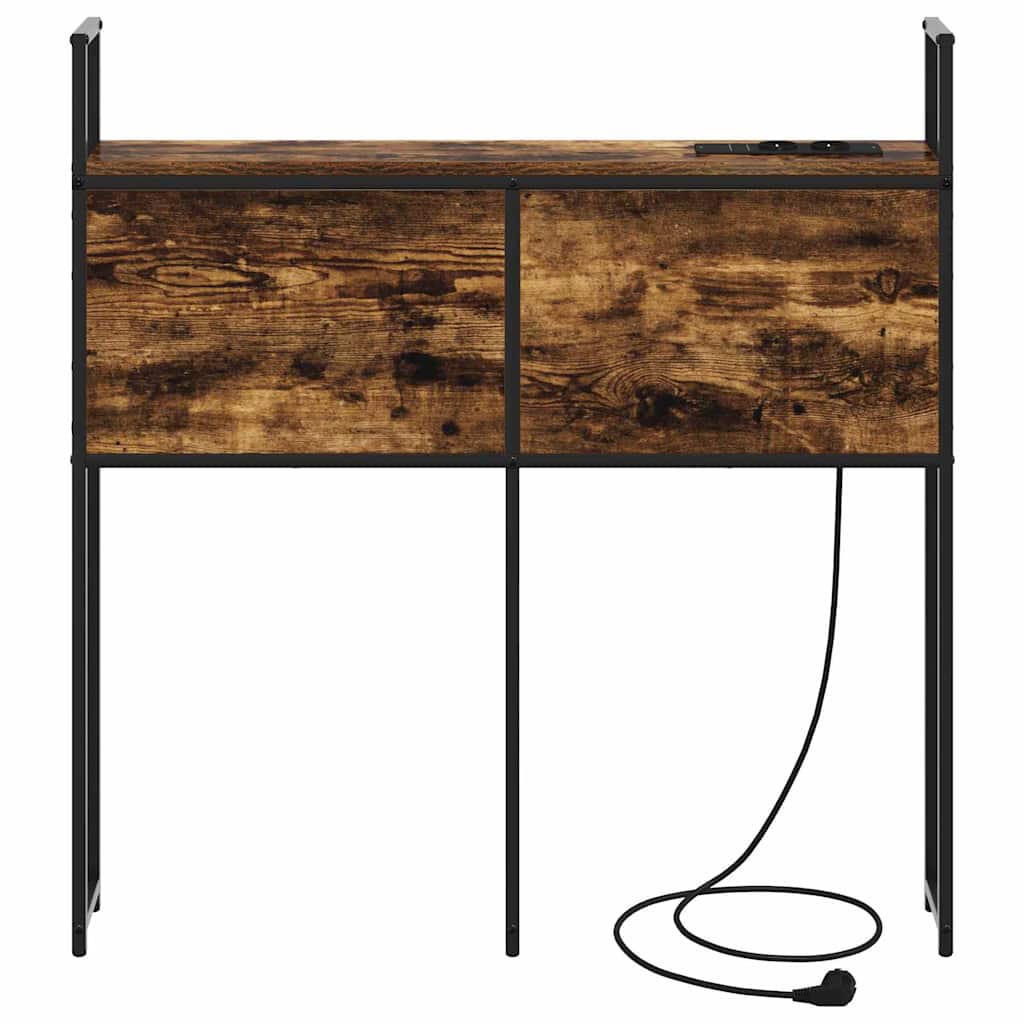 vidaXL Testata contenitore Rovere fumo 100 cm Legno multistrato