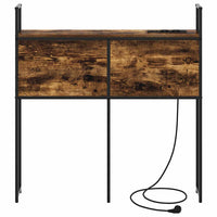 vidaXL Testata contenitore Rovere fumo 100 cm Legno multistrato