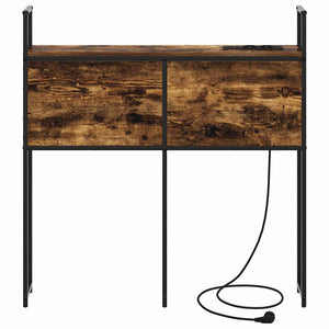 vidaXL Testata contenitore Rovere fumo 100 cm Legno multistrato