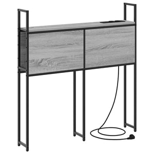 vidaXL Testata contenitore Grigio sonoma 100 cm Legno multistrato