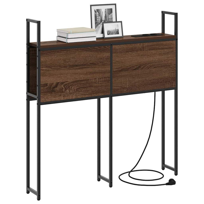 vidaXL Testata contenitore Rovere marrone 100 cm Legno multistrato