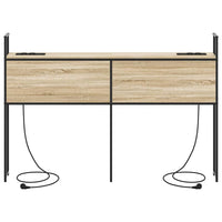 vidaXL Testata contenitore rovere sonoma 120 cm Legno multistrato