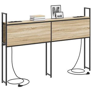 vidaXL Testata contenitore rovere sonoma 120 cm Legno multistrato