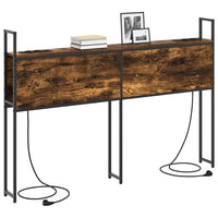 vidaXL Testata contenitore Rovere fumo 120 cm Legno multistrato