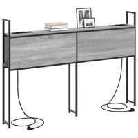 vidaXL Testata contenitore Grigio sonoma 120 cm Legno multistrato