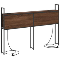 vidaXL Testata contenitore Rovere marrone 120 cm Legno multistrato