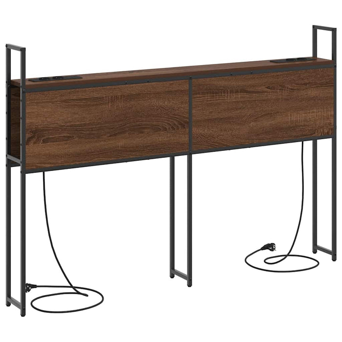 vidaXL Testata contenitore Rovere marrone 120 cm Legno multistrato